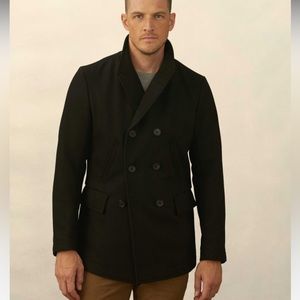 Billy Reid NWT Charcoal Bond Peacoat - Small